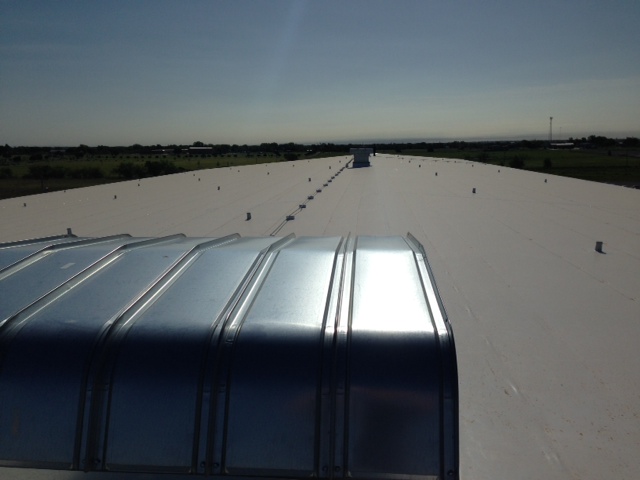 Large image of commercial roofing project by Coryell