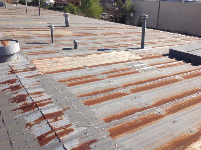 ER Systems Elastomeric Acrylic Roof Coating in Norman, OK - Before Image