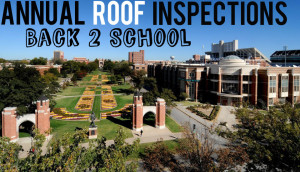 Annual roof inspections; University of Oklahoma