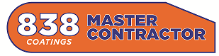 838 Coatings Master Contractor Award Logo