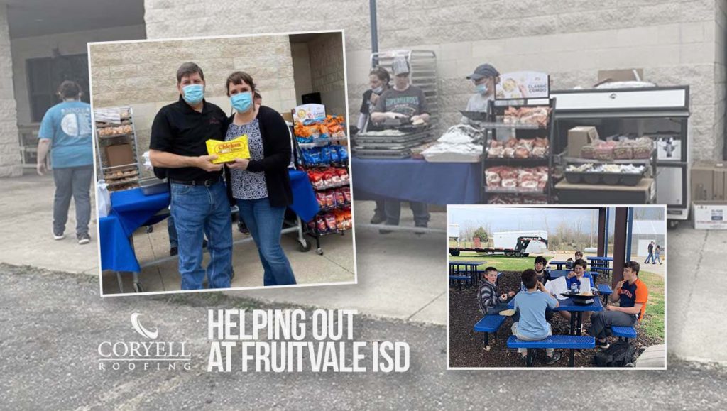Helping out at Fruitvale ISD | Coryell Roofing