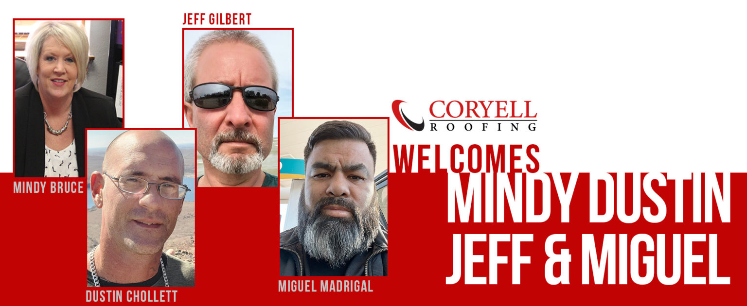 Coryell Roofing Adds Chollett, Gilbert, Madrigal & Bruce to Team
