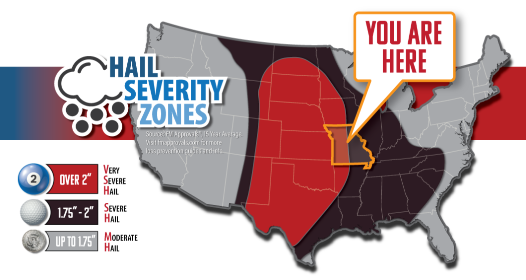 Hail Severity Zones - Missouri