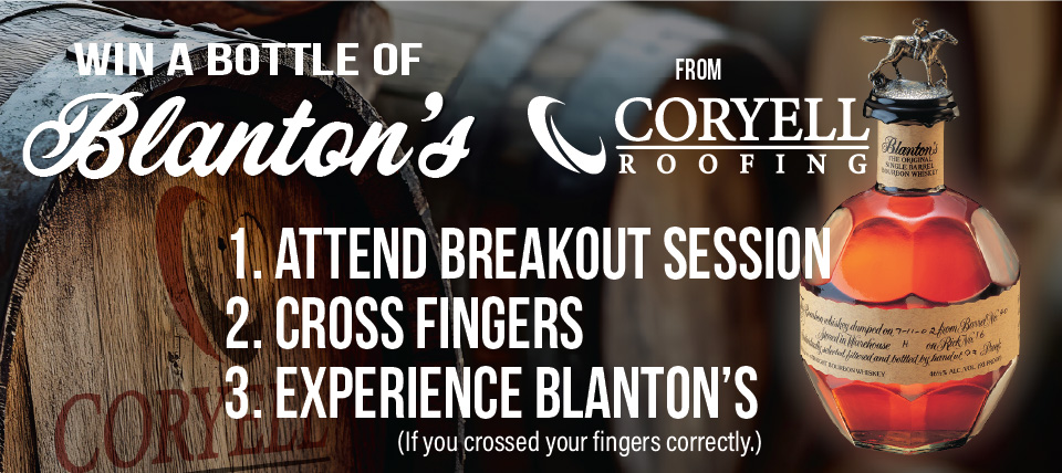 Blanton's Giveaway - from Coryell Roofing hero image