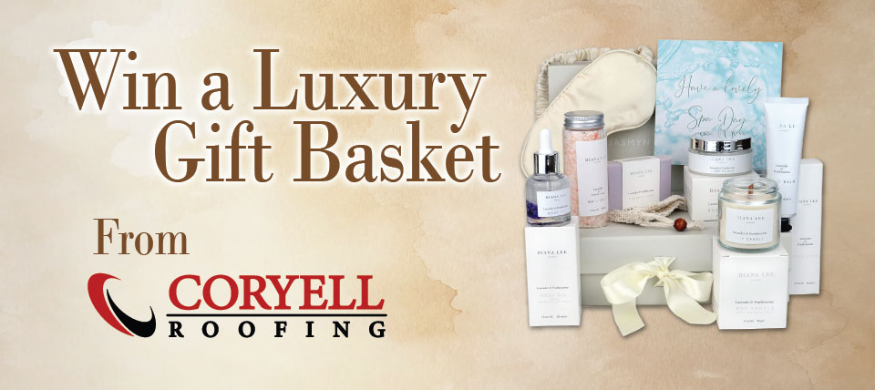 Coryell Roofing - Gift Basket Giveaway title graphic